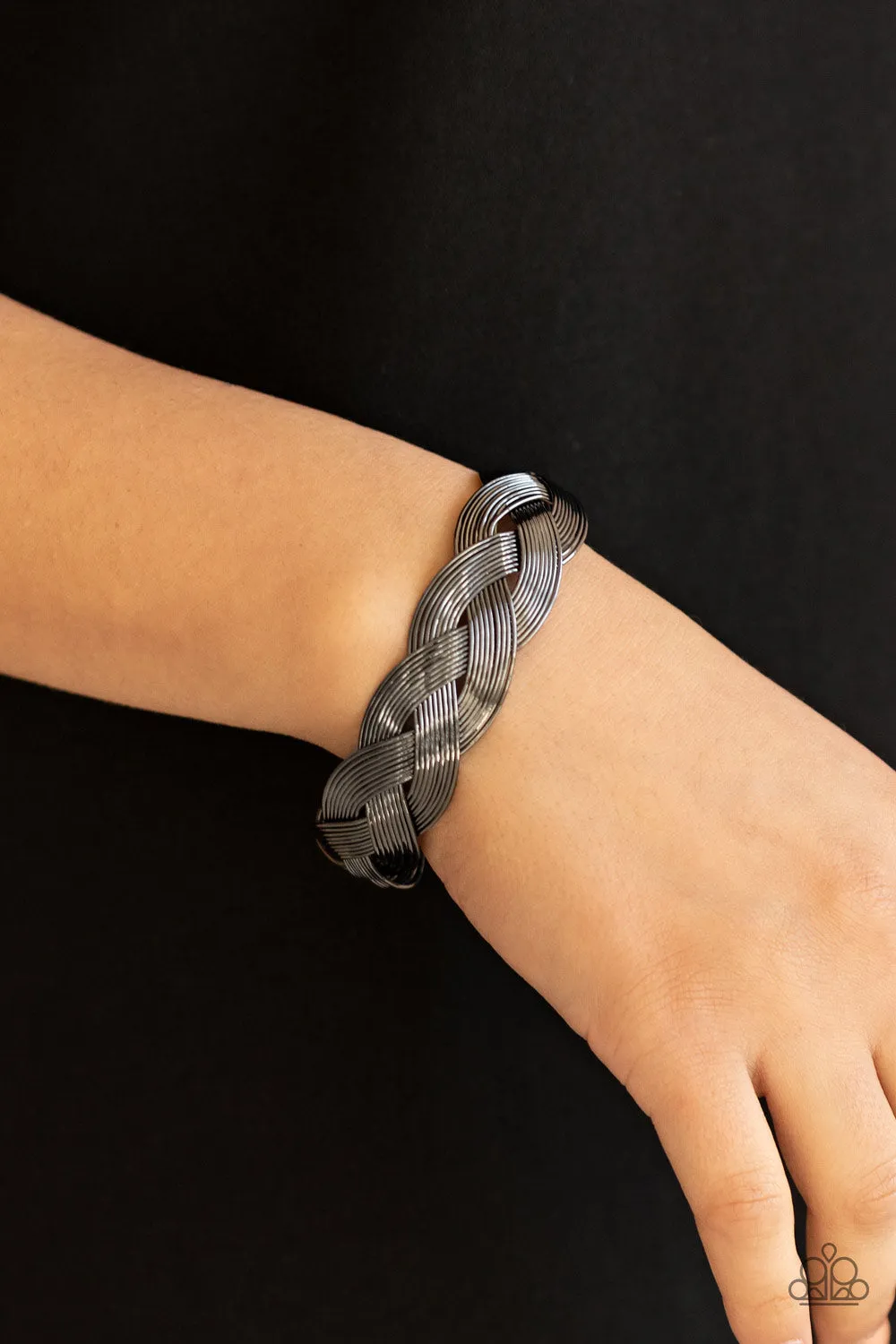 Woven Wonder - Black - Paparazzi Accessories