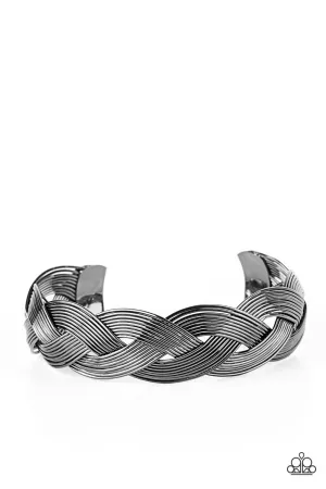 Woven Wonder - Black - Paparazzi Accessories