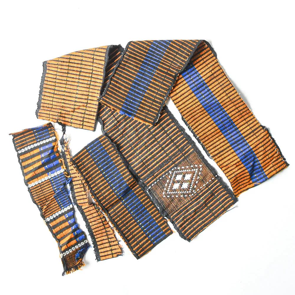 Yoruba Aso Oke Woven Cloth Remnants