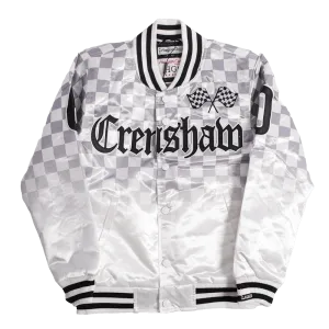 YOUTH BOOGIE CRENSHAW SATIN JACKET WHITE