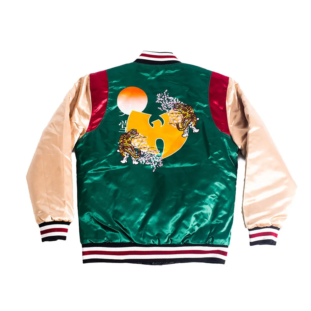 YOUTH WU TANG SATIN JACKET OLIVE