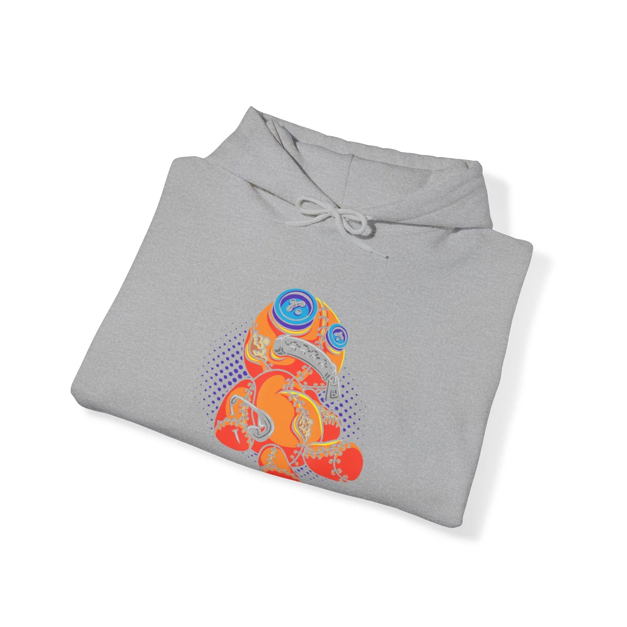Zippermouth Teddy Bear Hoodie