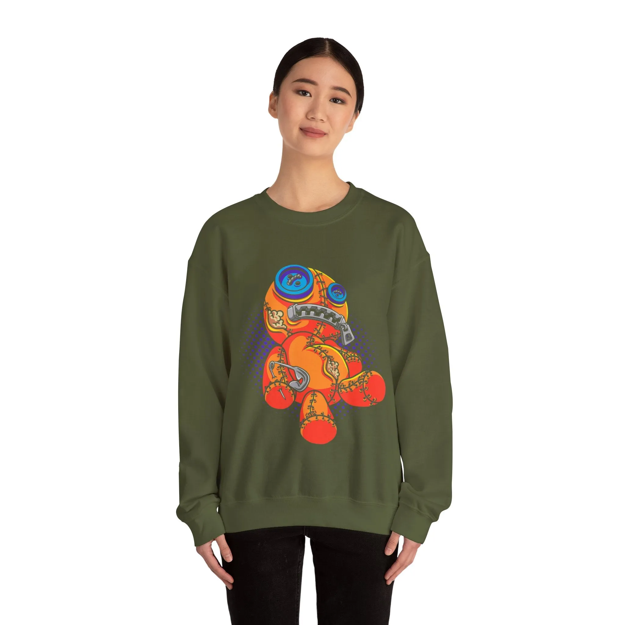 Zippermouth Teddy Bear Sweatshirt